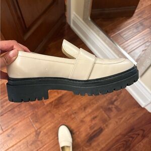 Michael Kors Cream Leather Loafers